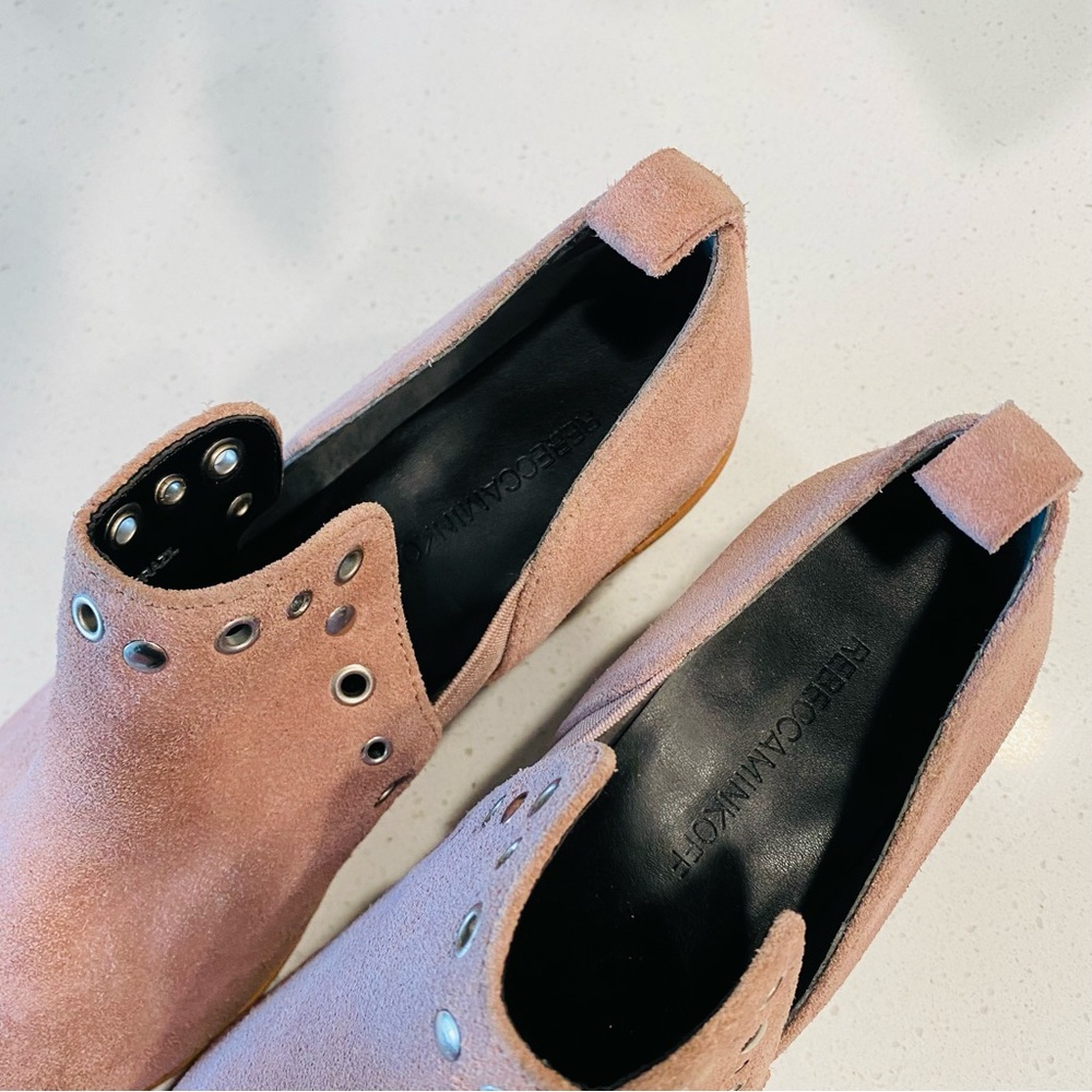 REBECCA MINKOFF DUSTY PINK ANKLE BOOTS / SIZE 8 runs large - Picture 9 of 11